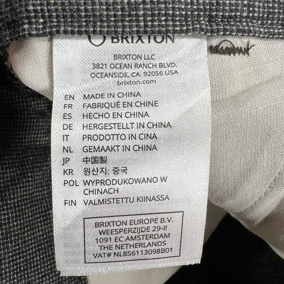 Brixton Pants Mens 31x32 Brown Performance Choice Relaxed Fit Comfort New - Picture 15 of 16